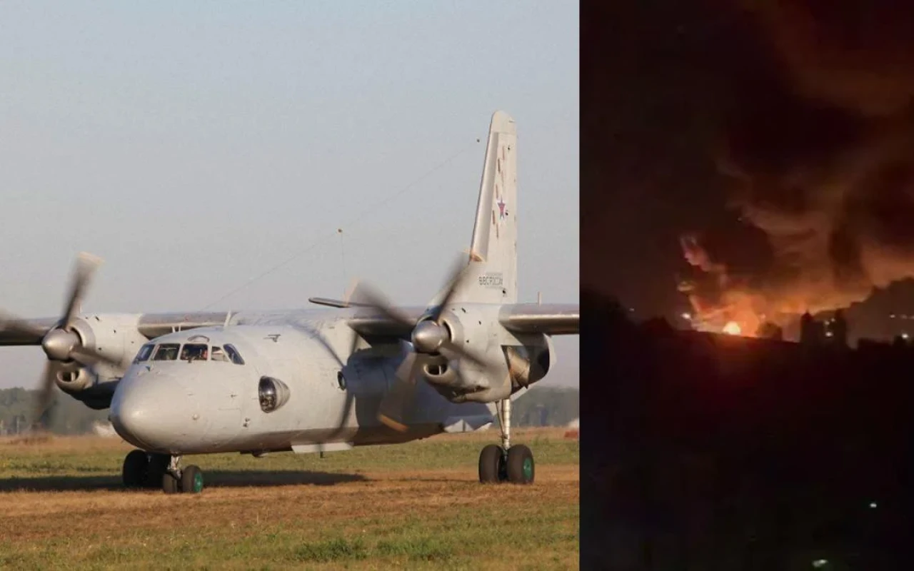 Zelenski: Rostovdakı hərbi aerodromda 1 təyyarə və 3 helikopter məhv edilib